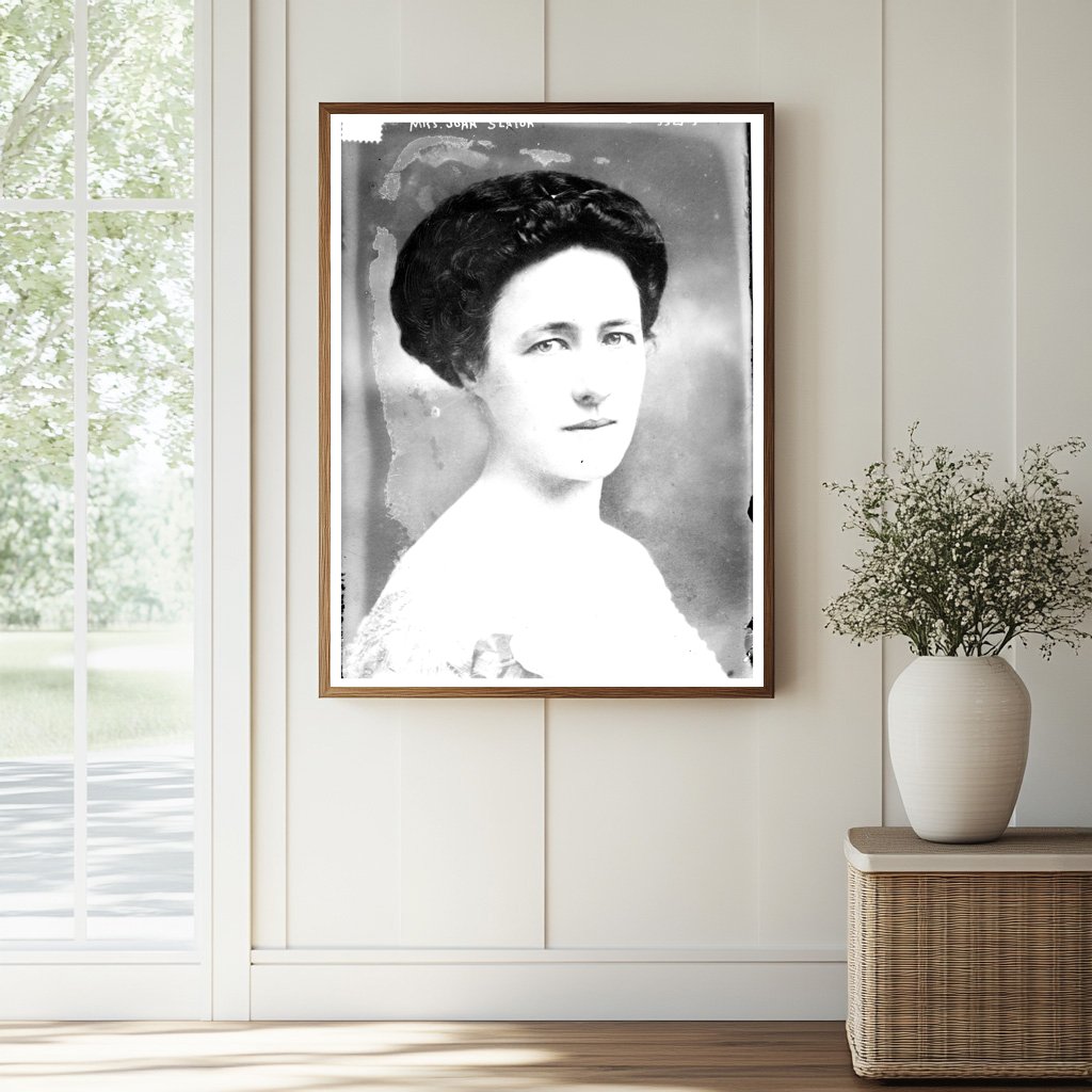 Historic Mrs. John Slaton Print, Vintage Art
