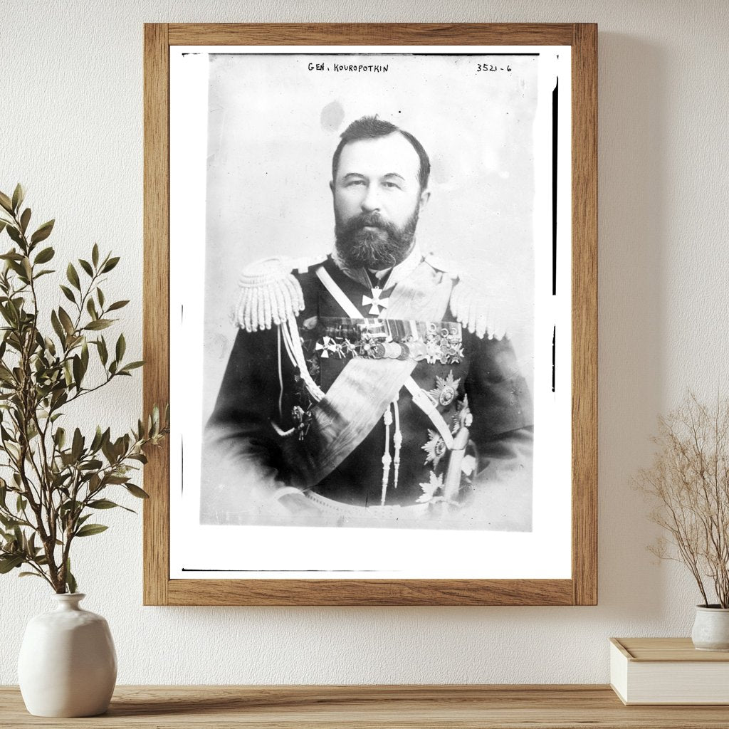 Historic Gen. Kouropotkin (i.e., Kuropatkin) Print, Vintage Art