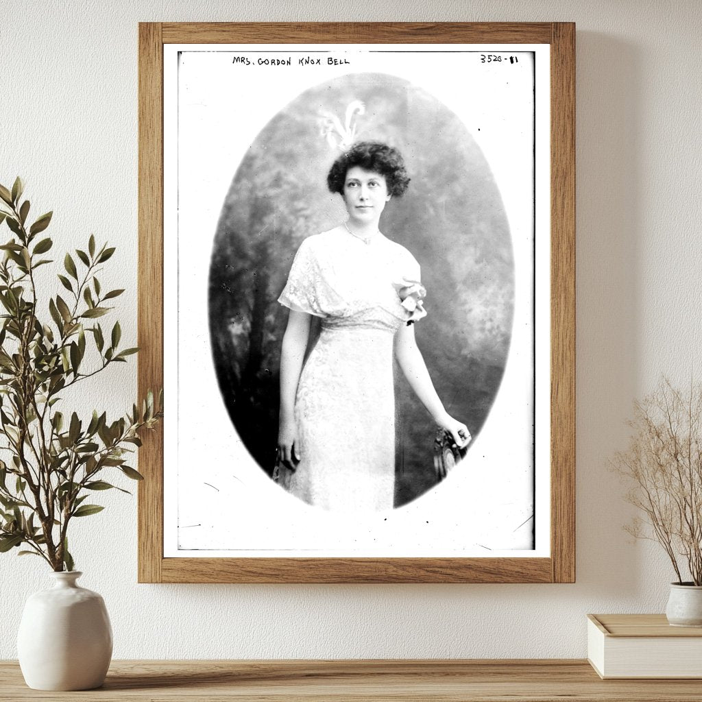 Historic Mrs. Gordon Knox Bell Print, Vintage Art