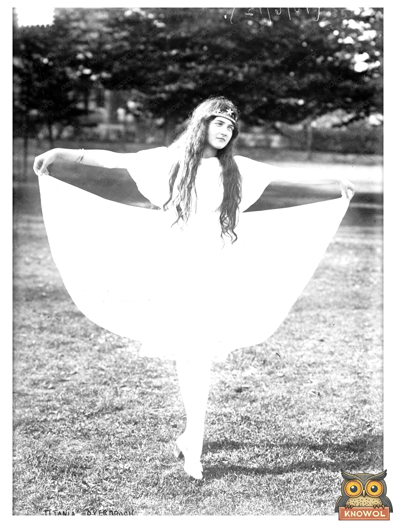 Historic "Titania" -- Overbrook [dancing] Print, Vintage Art