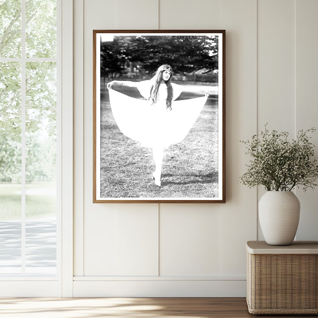 Historic "Titania" -- Overbrook [dancing] Print, Vintage Art