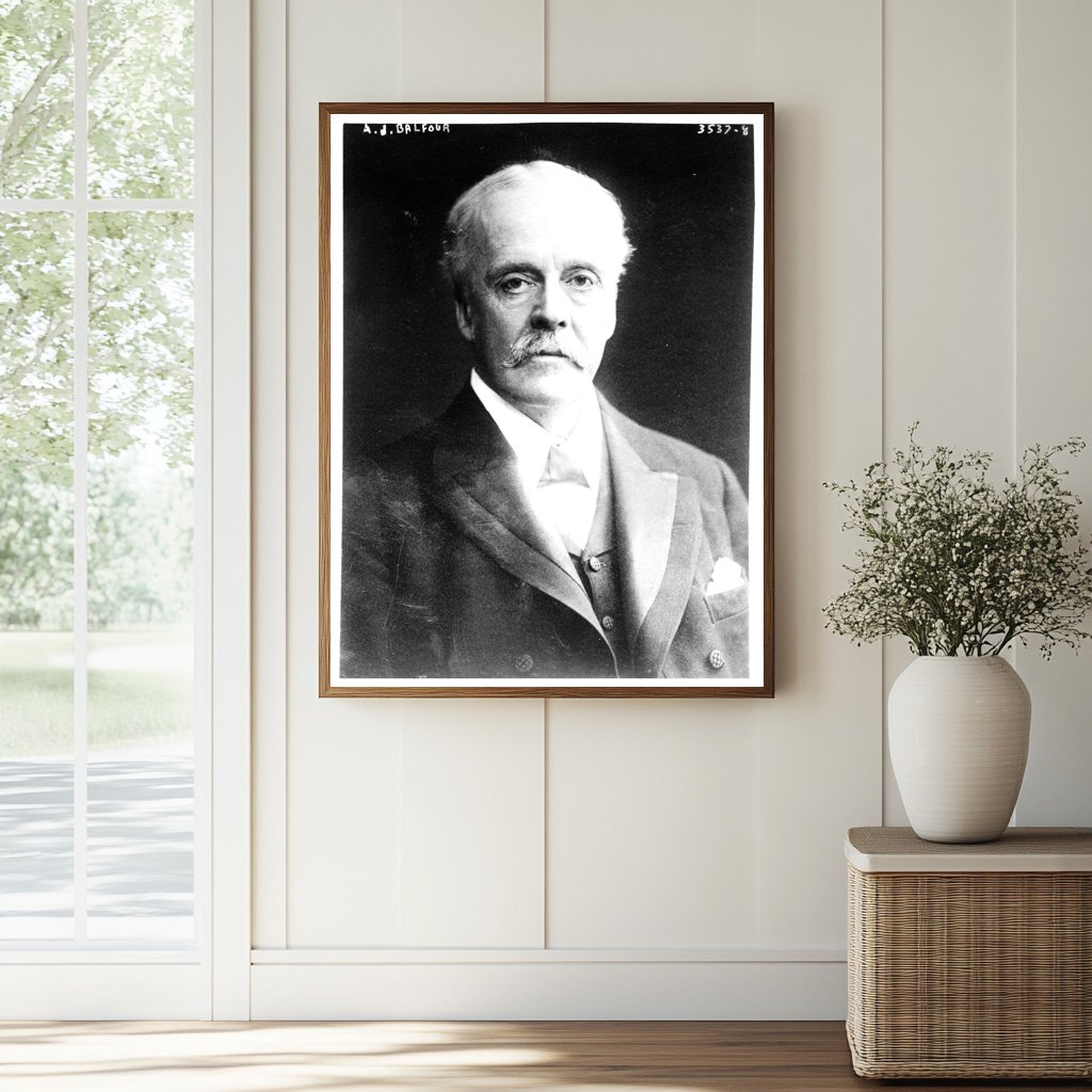 Historic A.J. Balfour Print, Vintage Art