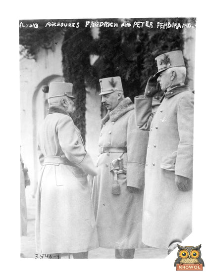 Historic (l to r) Archdukes Friedrich and Peter Ferdinand Print, Vintage Art