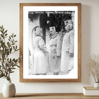 Historic (l to r) Archdukes Friedrich and Peter Ferdinand Print, Vintage Art