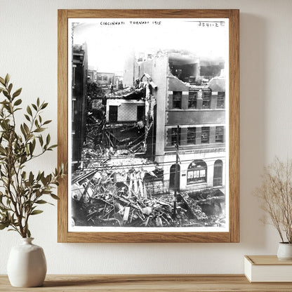 Historic Cincinnati Tornado, 1915 Print, Vintage Art