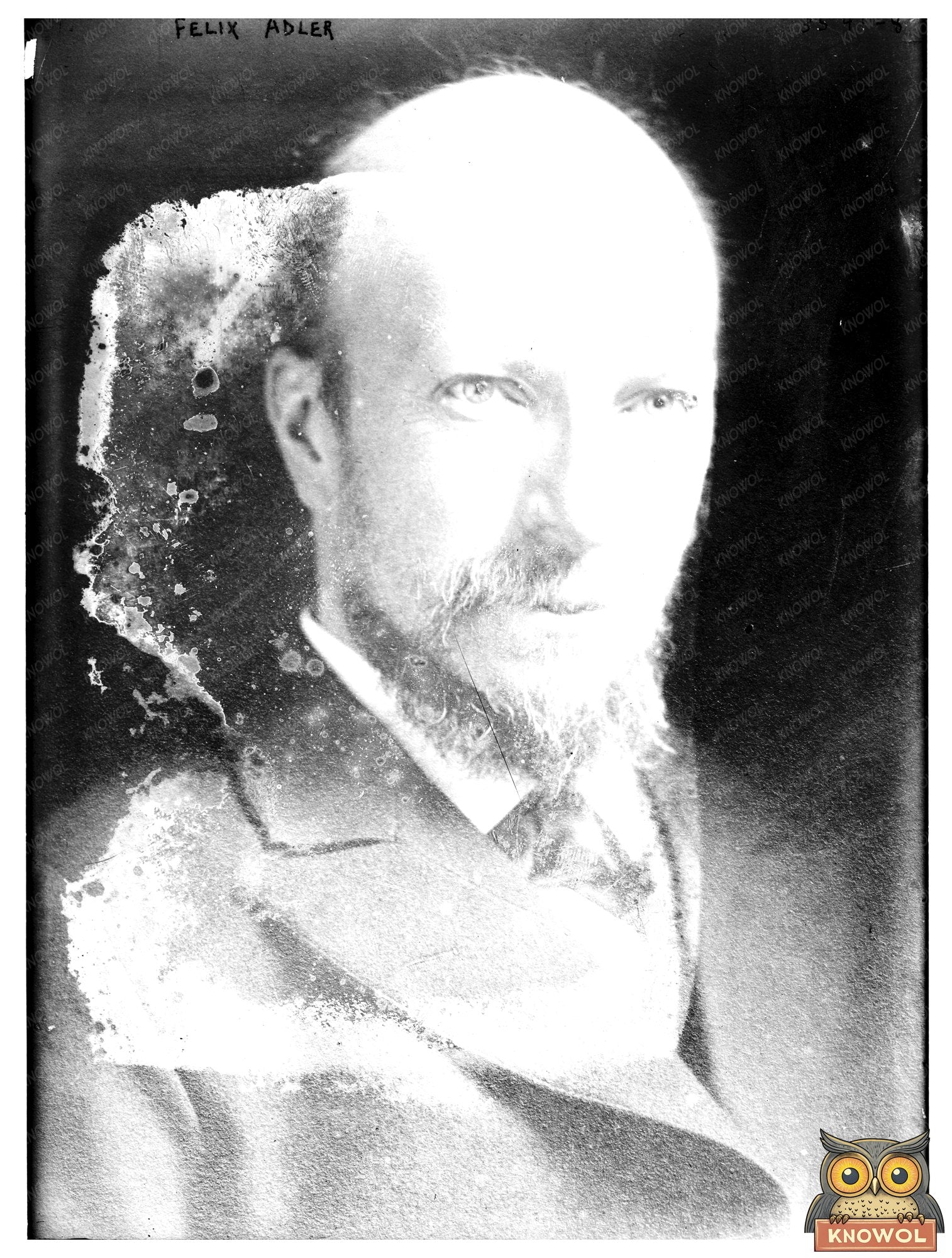 Historic Felix Adler Print, Vintage Art