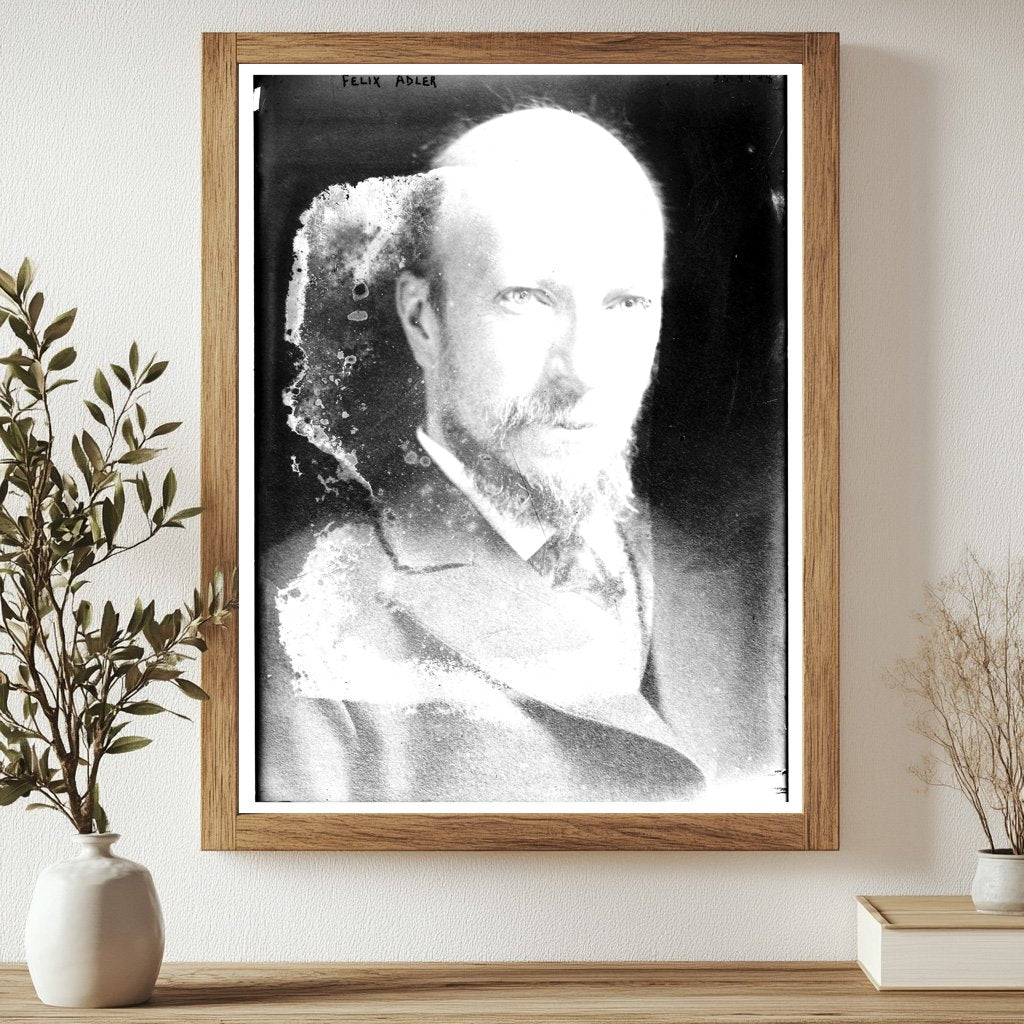 Historic Felix Adler Print, Vintage Art