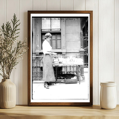 Vendor Selling Medals Near St. Anne’s Church, 1910s