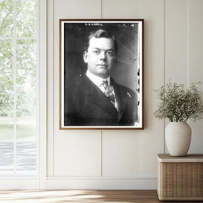 Historic R.E. Cabell Print, Vintage Art