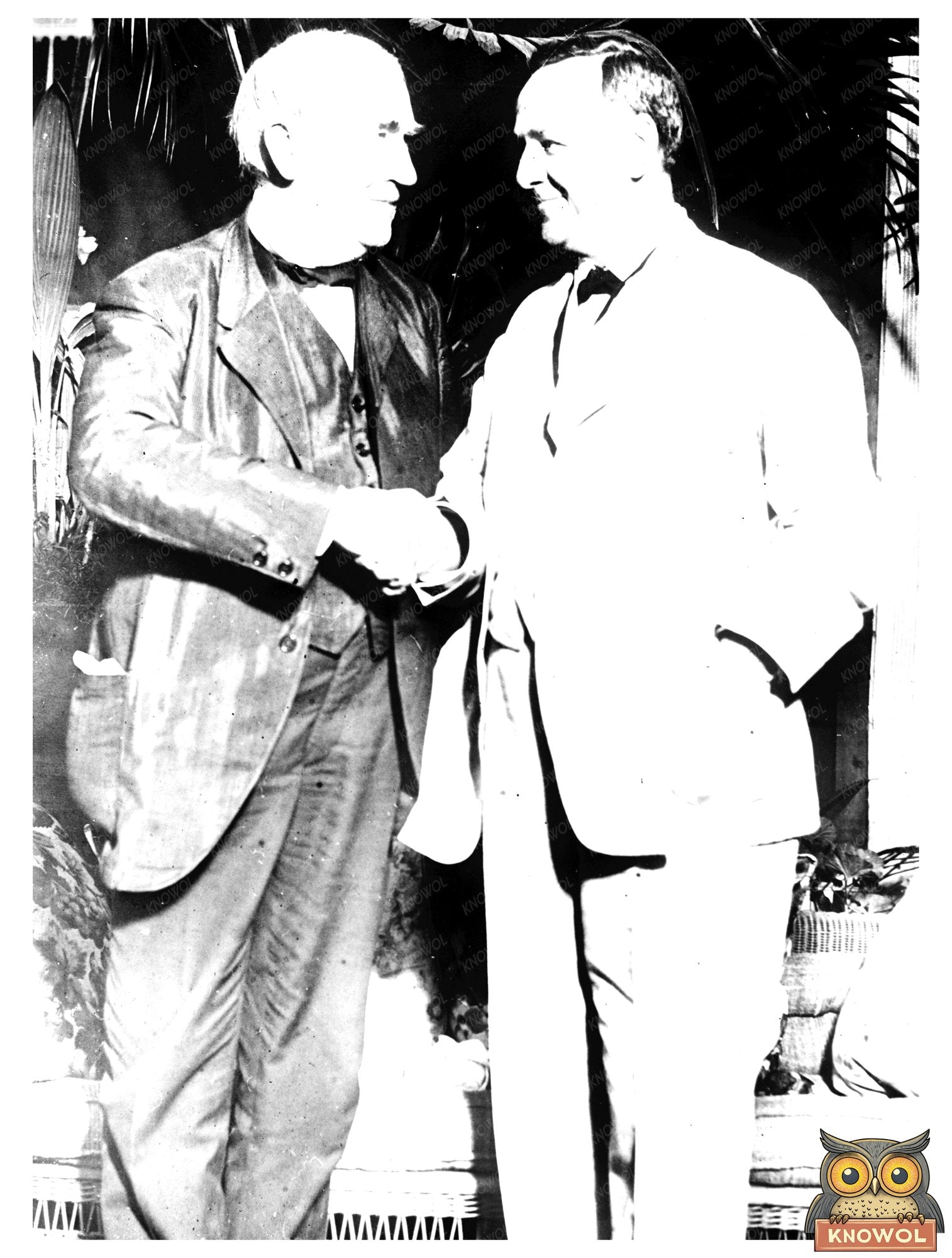 Historic T.A. Edison, J. Daniels Print, Vintage Art