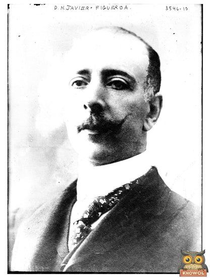 Historic D.N. Javier-Figueroa Print, Vintage Art