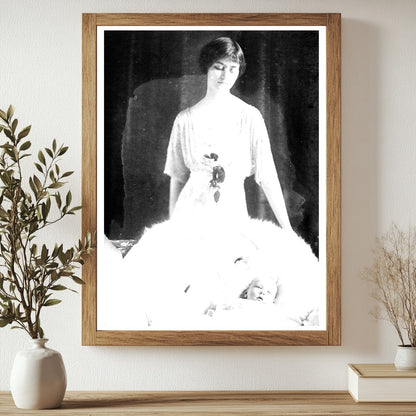 Historic Mrs. H.P. Renshaw Print, Vintage Art