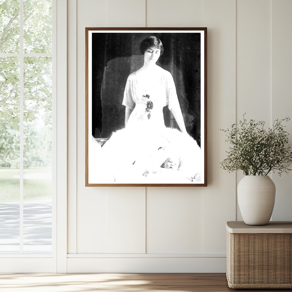 Historic Mrs. H.P. Renshaw Print, Vintage Art