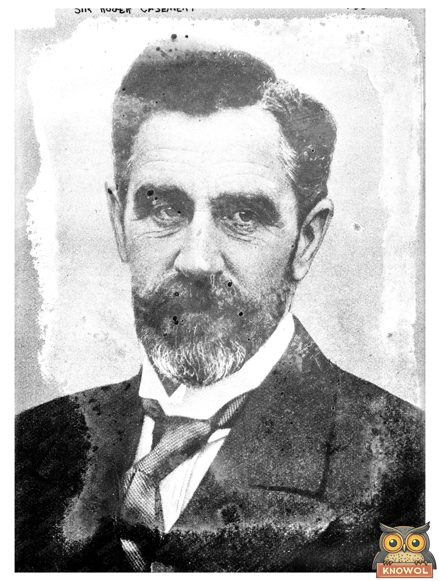Historic Sir Roger Casement Print, Vintage Art