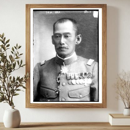 Historic Gen. Oka Print, Vintage Art