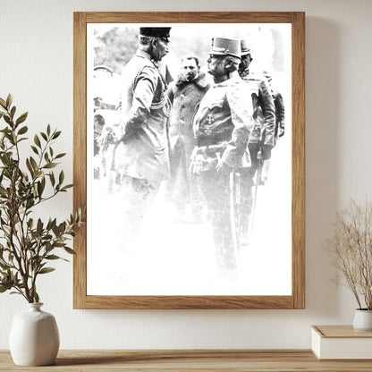 Historic Kaiser & Archduke Friedrich Print, Vintage Art