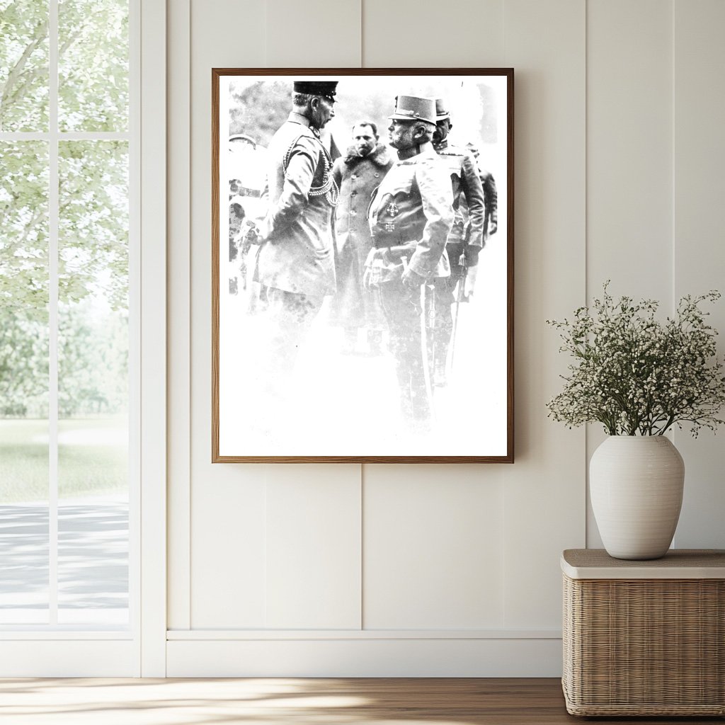 Historic Kaiser & Archduke Friedrich Print, Vintage Art