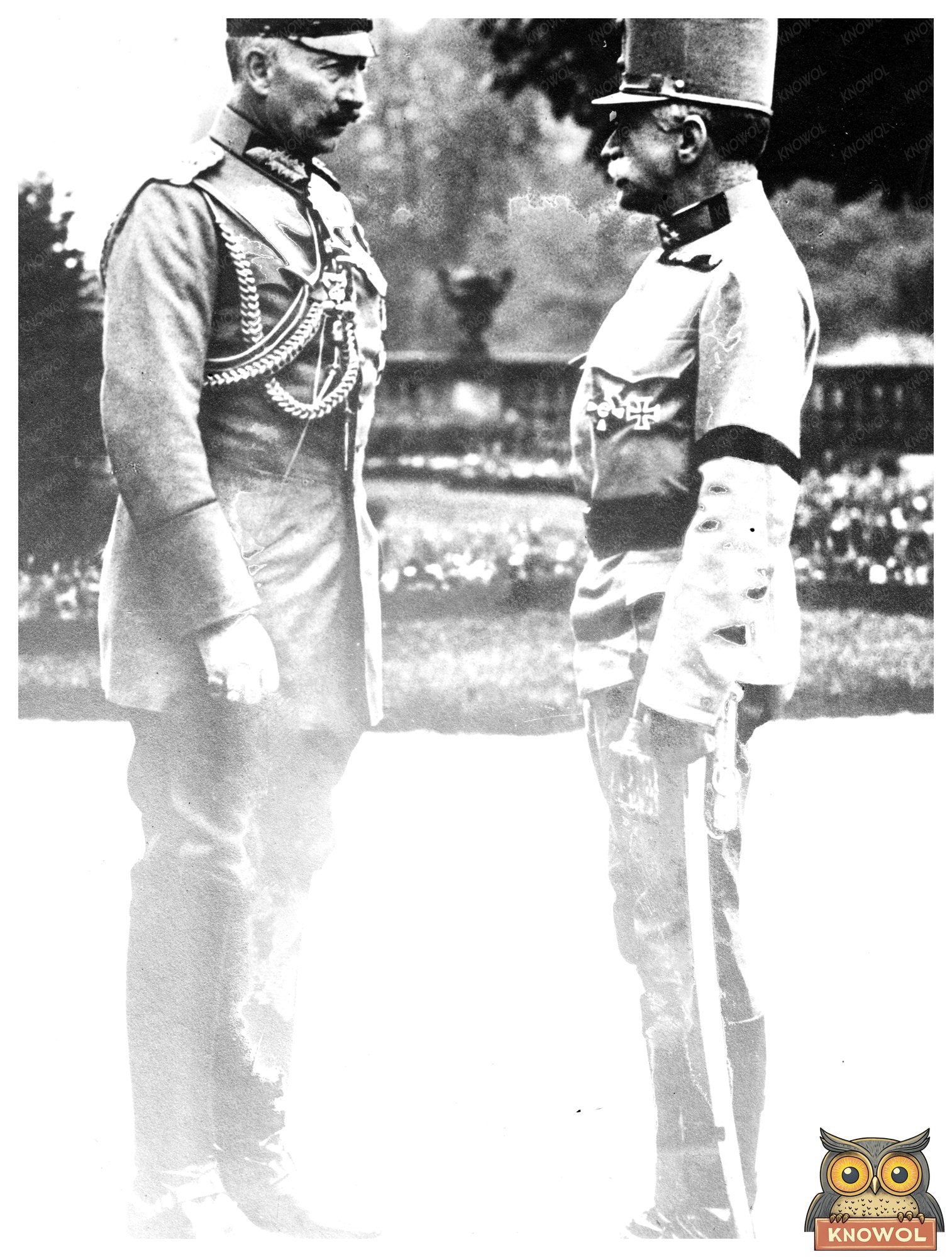 Historic Kaiser & Gen. Von Hotzendorf Print, Vintage Art