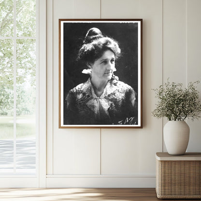 Historic Mrs. J.E. Ferguson Print, Vintage Art