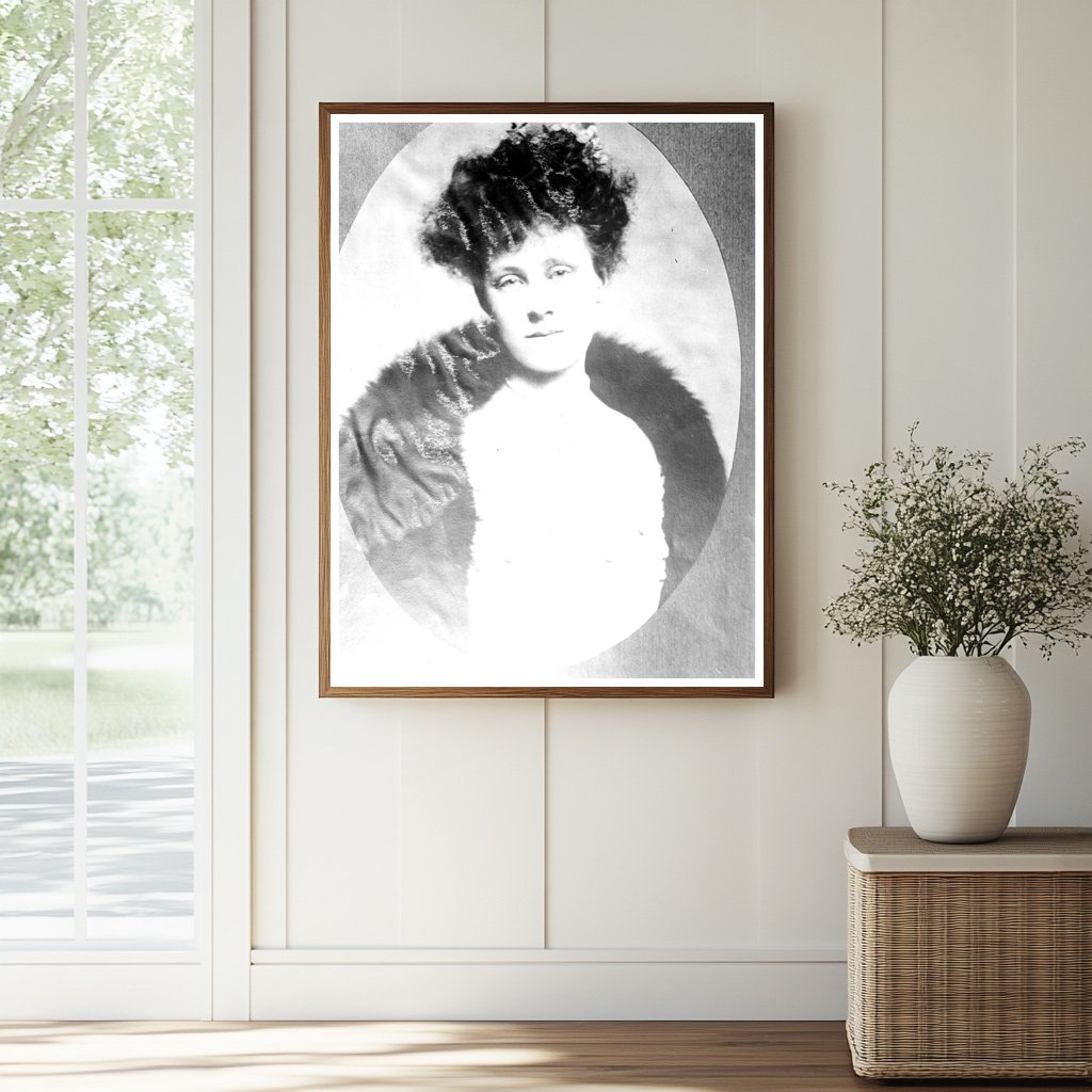 Historic Mrs. G.P. Eustis Print, Vintage Art