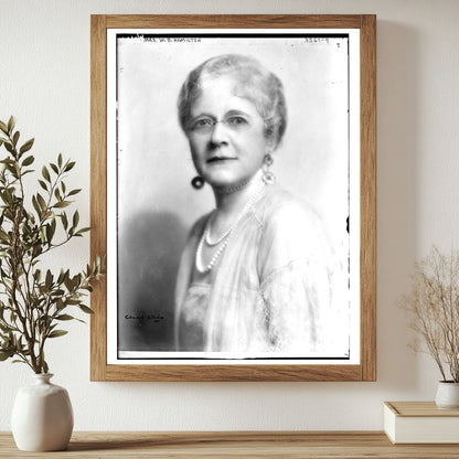 Historic Mrs. W.B. Hamilton Print, Vintage Art