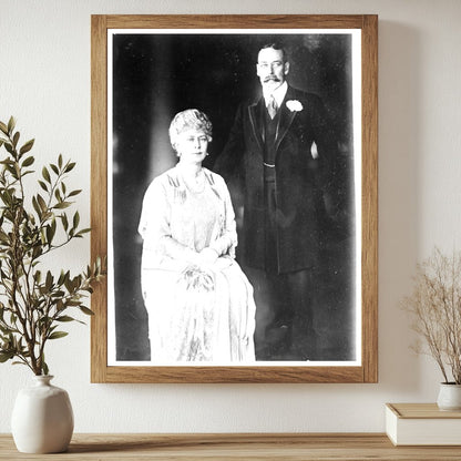 Historic King Geo and Queen Mary Print, Vintage Art