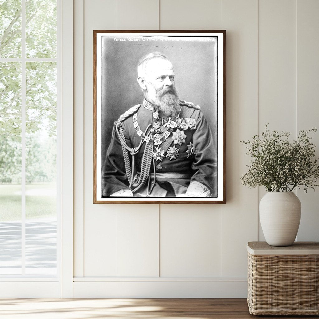 Historic Prince Regent Luitpold of Bavaria (Dead) Print, Vintage Art