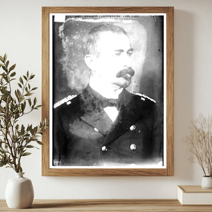 Historic Adm. Sonchon [i.e., Souchon], commanding Turk fleet Print, Vintage Art