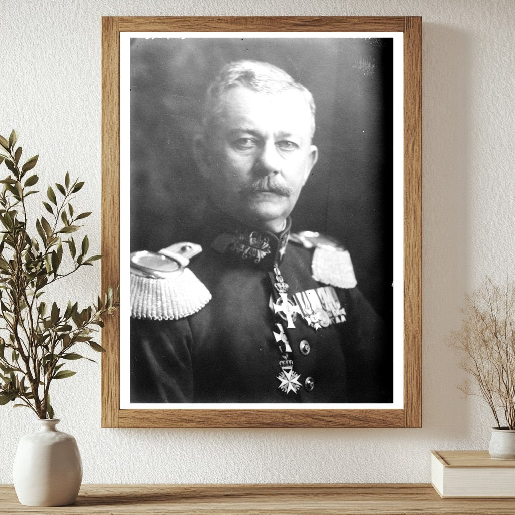 Historic General von Gersdorff Print, Vintage Art