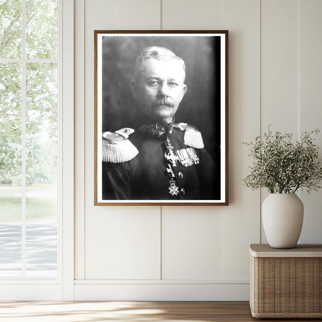 Historic General von Gersdorff Print, Vintage Art