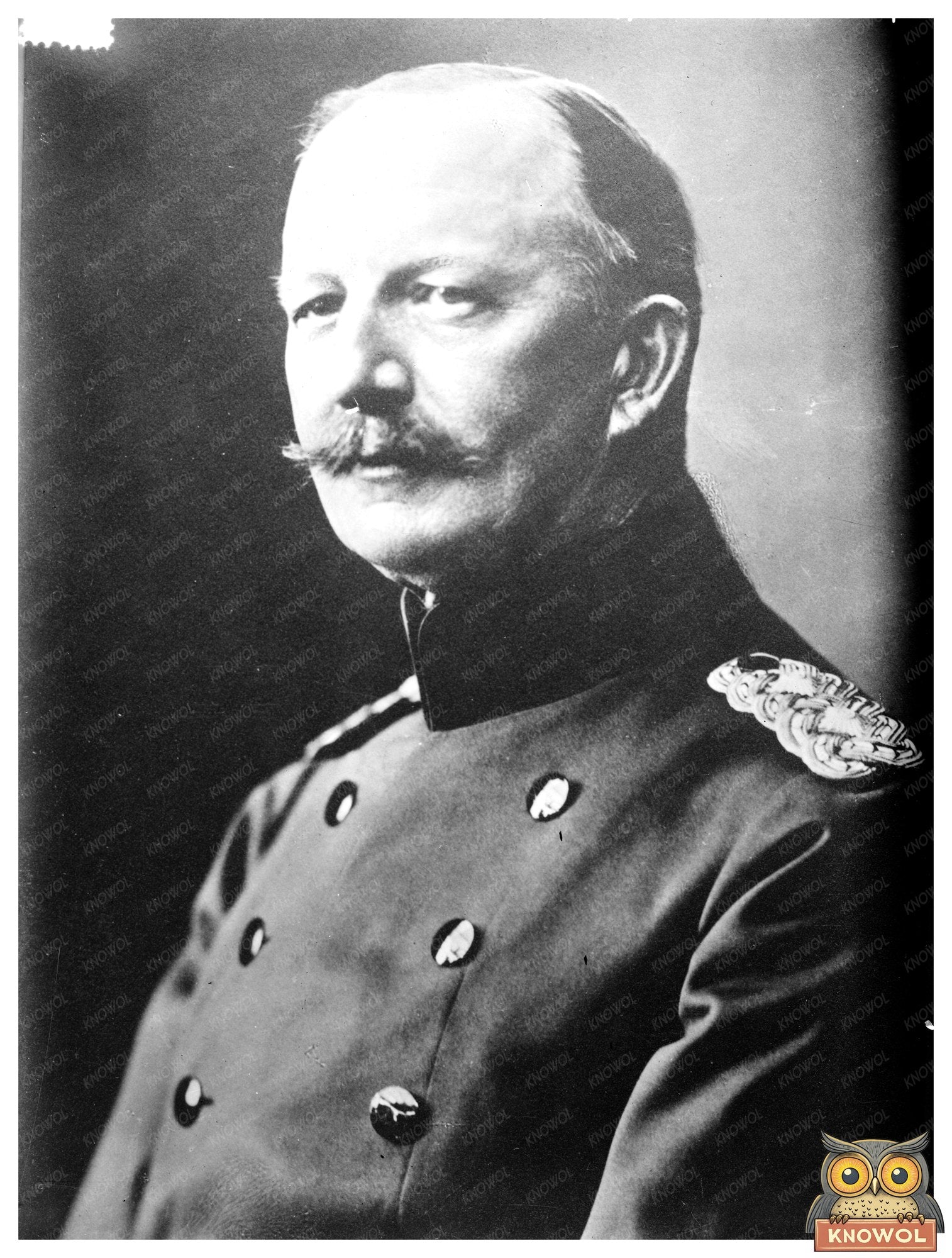 Historic Gen. Von Fabeck Print, Vintage Art