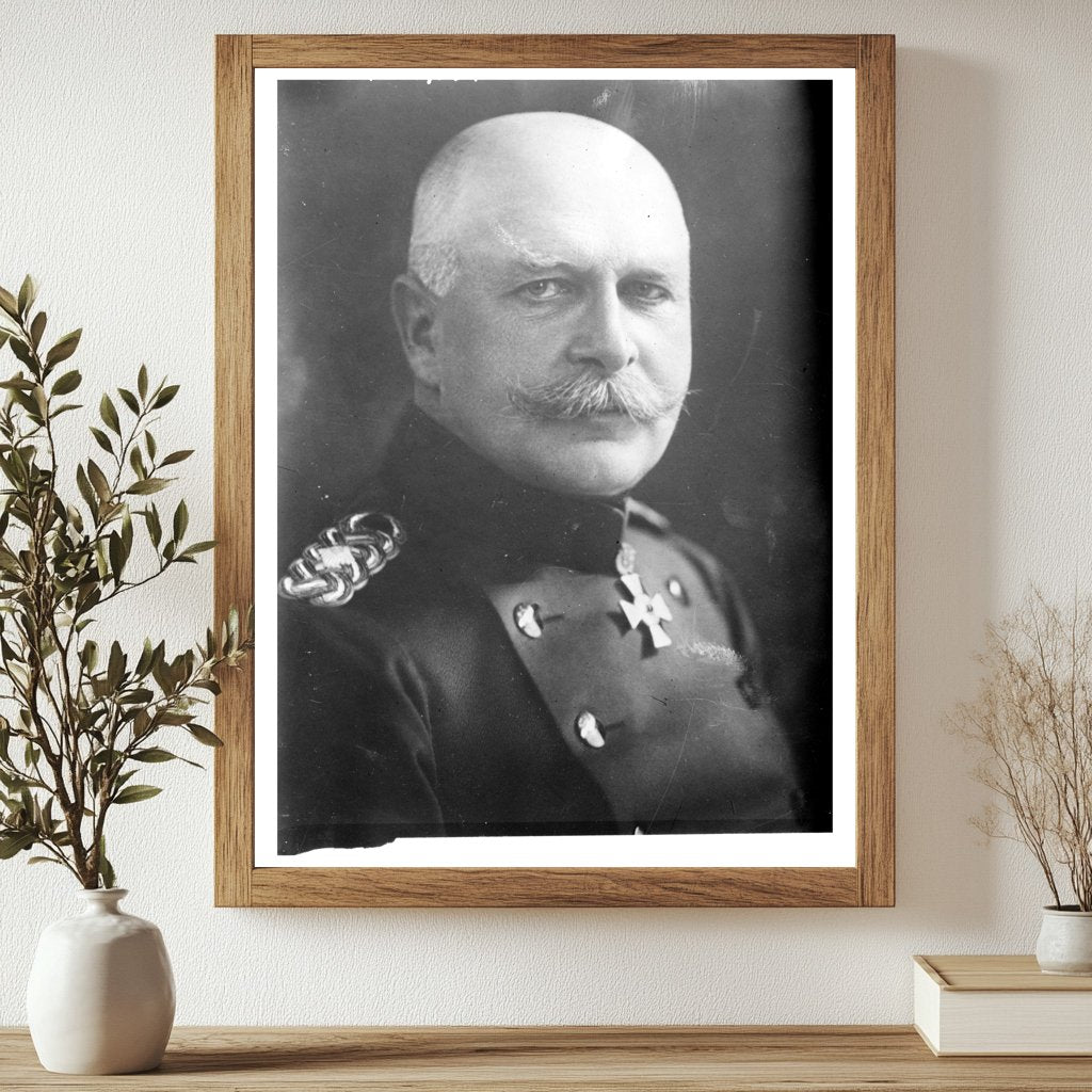 Historic Gen. von Kosch Print, Vintage Art
