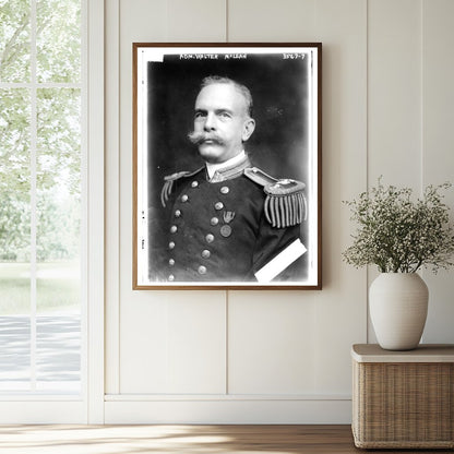 Historic Adm. Walter McLean Print, Vintage Art