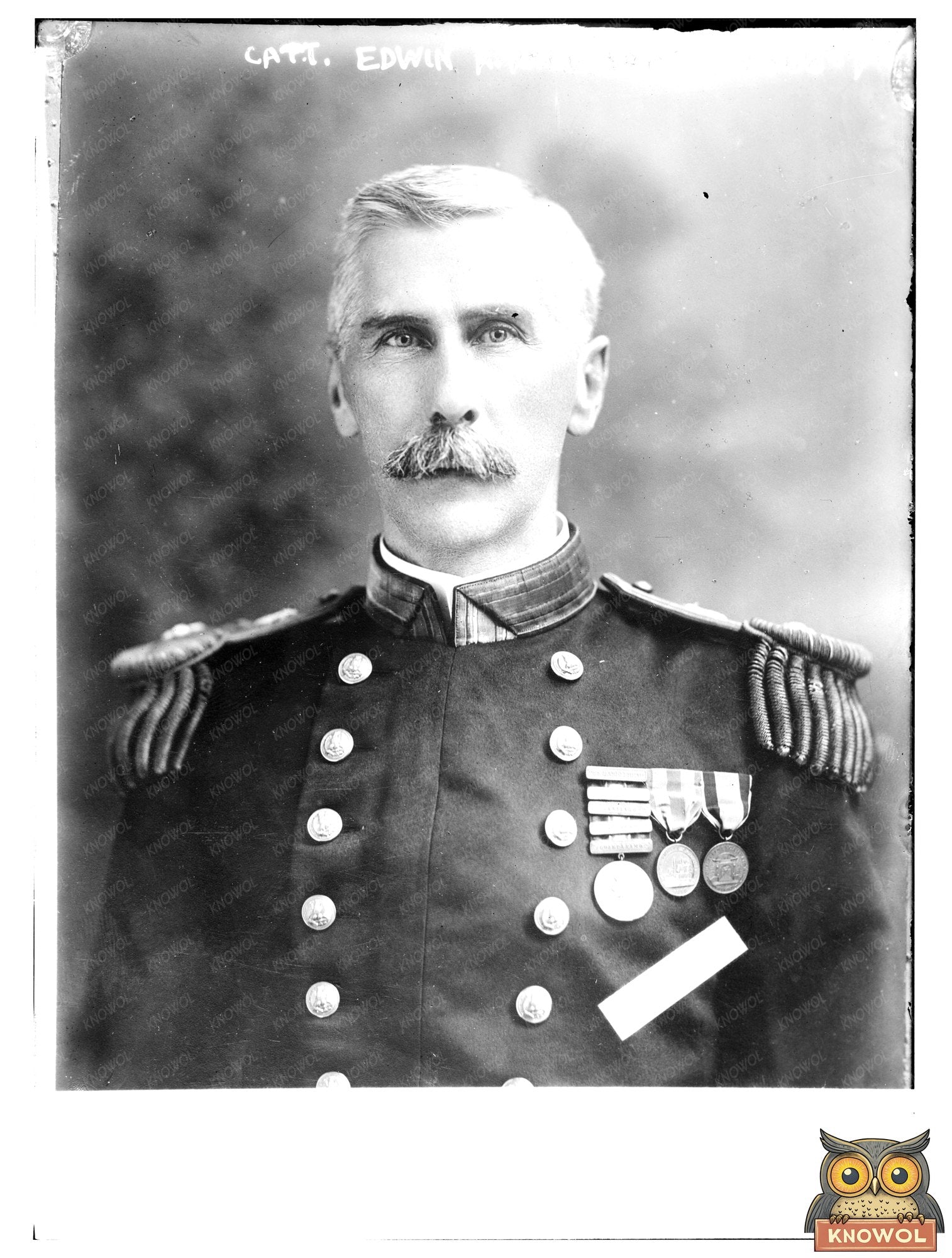Historic Capt. Edwin A. Anderson Print, Vintage Art