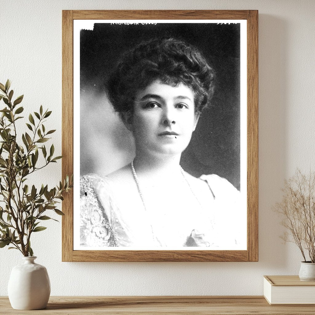 Historic Mrs. Edwin Gould Print, Vintage Art