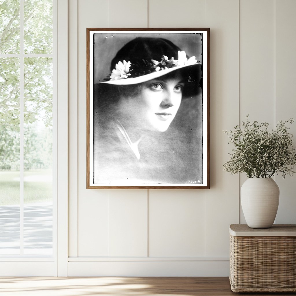 Historic Justine Johnstone Print, Vintage Art