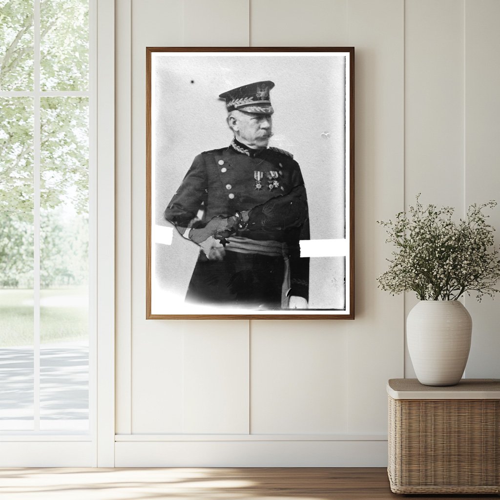 Historic Gen. R.K. Evans Print, Vintage Art