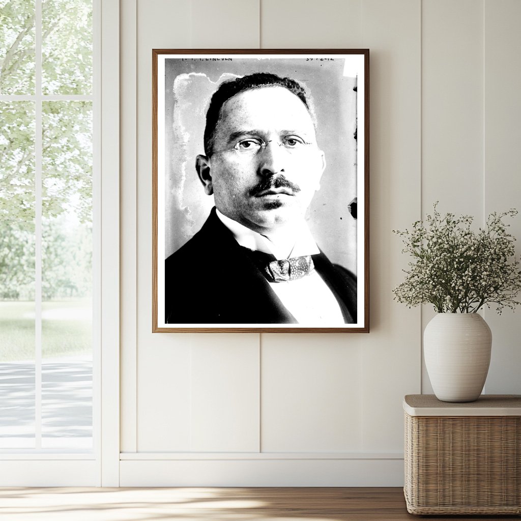 Historic I.T.T. Lincoln Print, Vintage Art