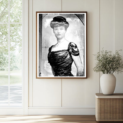 Historic Miss S. De Grasse Fox Print, Vintage Art