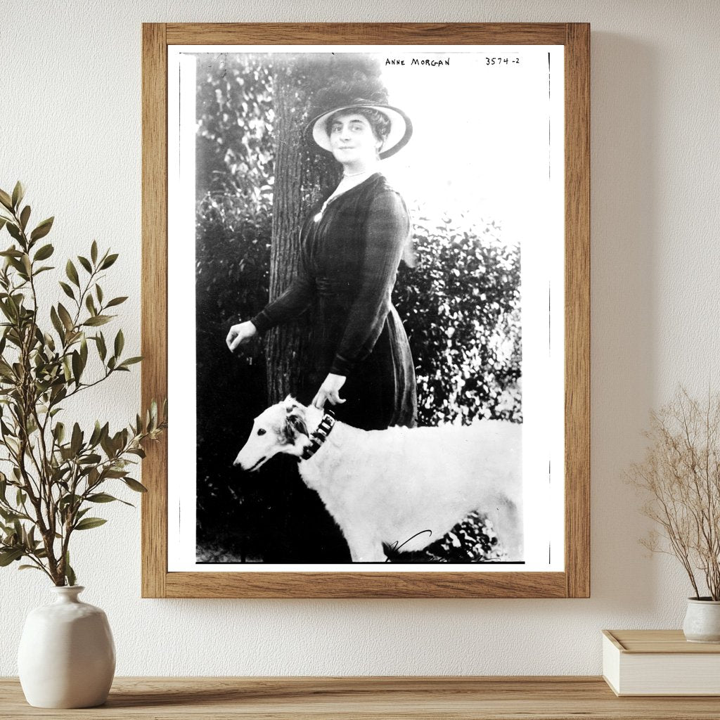 Historic Anne Morgan Print, Vintage Art