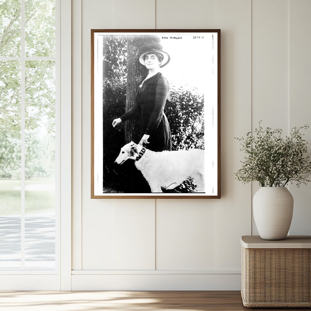 Historic Anne Morgan Print, Vintage Art