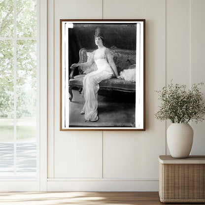 Historic Mrs. A.J. Drexel, Jr. Print, Vintage Art