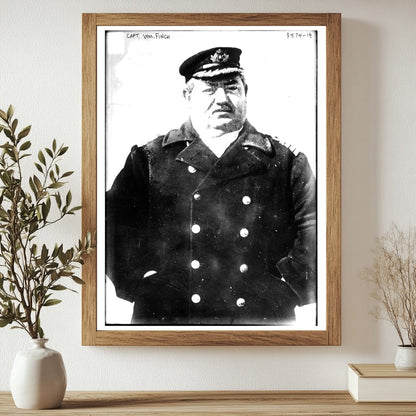 Historic Capt. Wm. Finch Print, Vintage Art