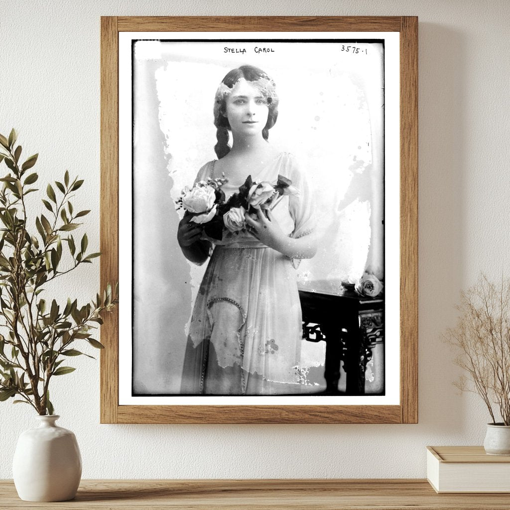 Historic Stella Carol Print, Vintage Art