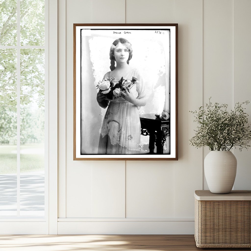 Historic Stella Carol Print, Vintage Art