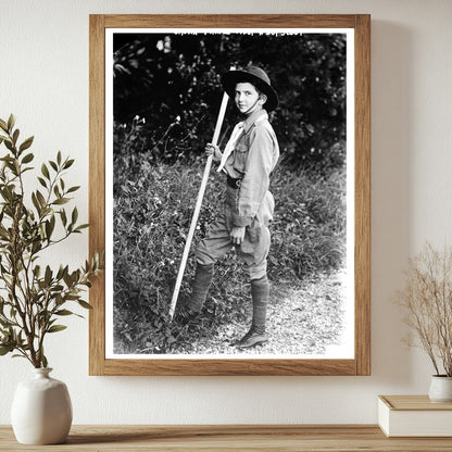 Historic Crown Prince -- Italy -- a Boy Scout Print, Vintage Art