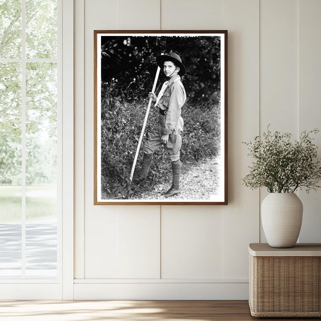 Historic Crown Prince -- Italy -- a Boy Scout Print, Vintage Art