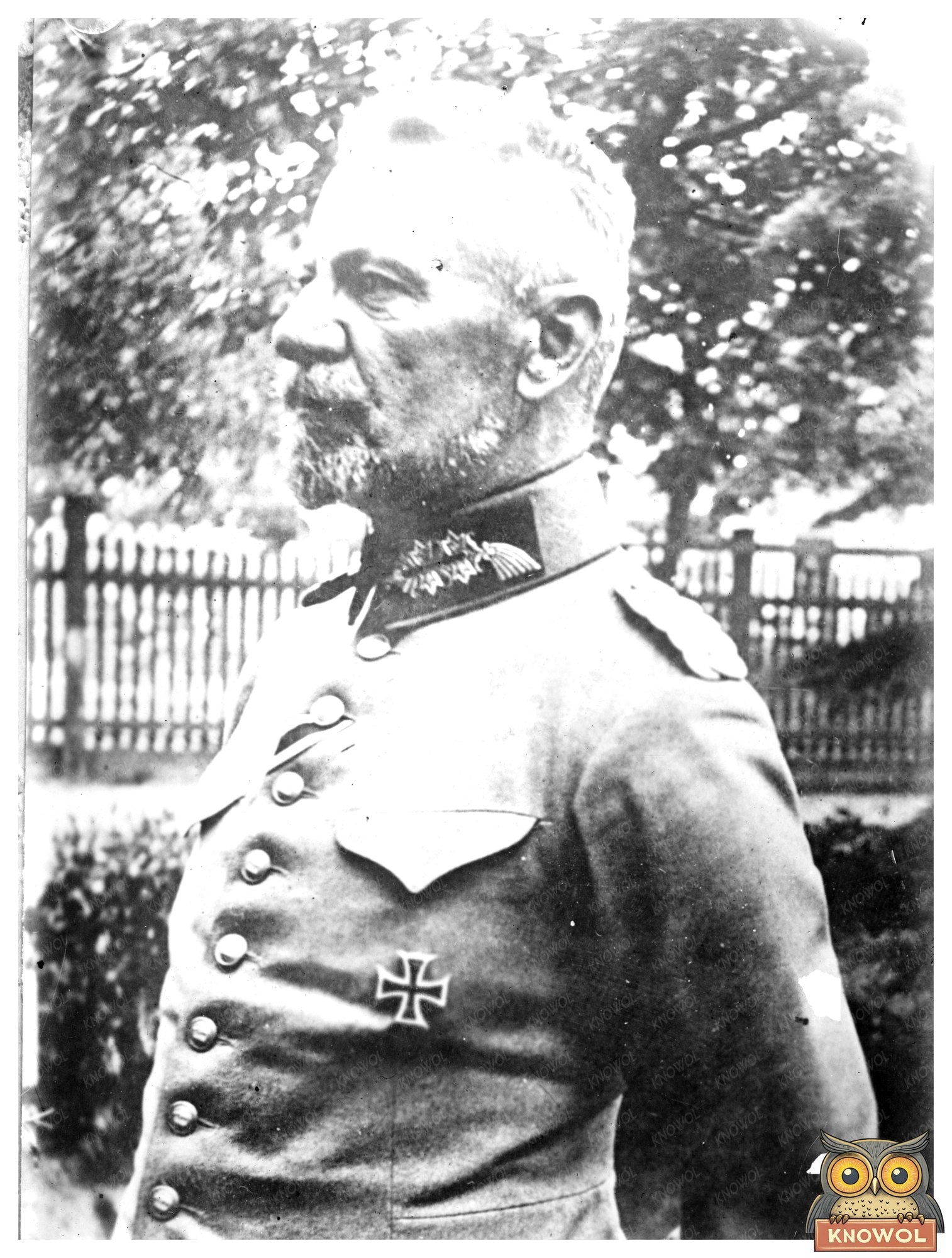 Historic Gen. von Gallwitz Print, Vintage Art