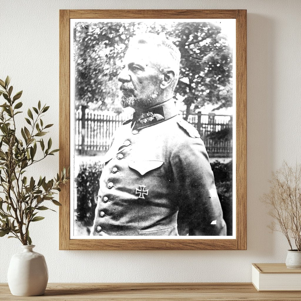 Historic Gen. von Gallwitz Print, Vintage Art