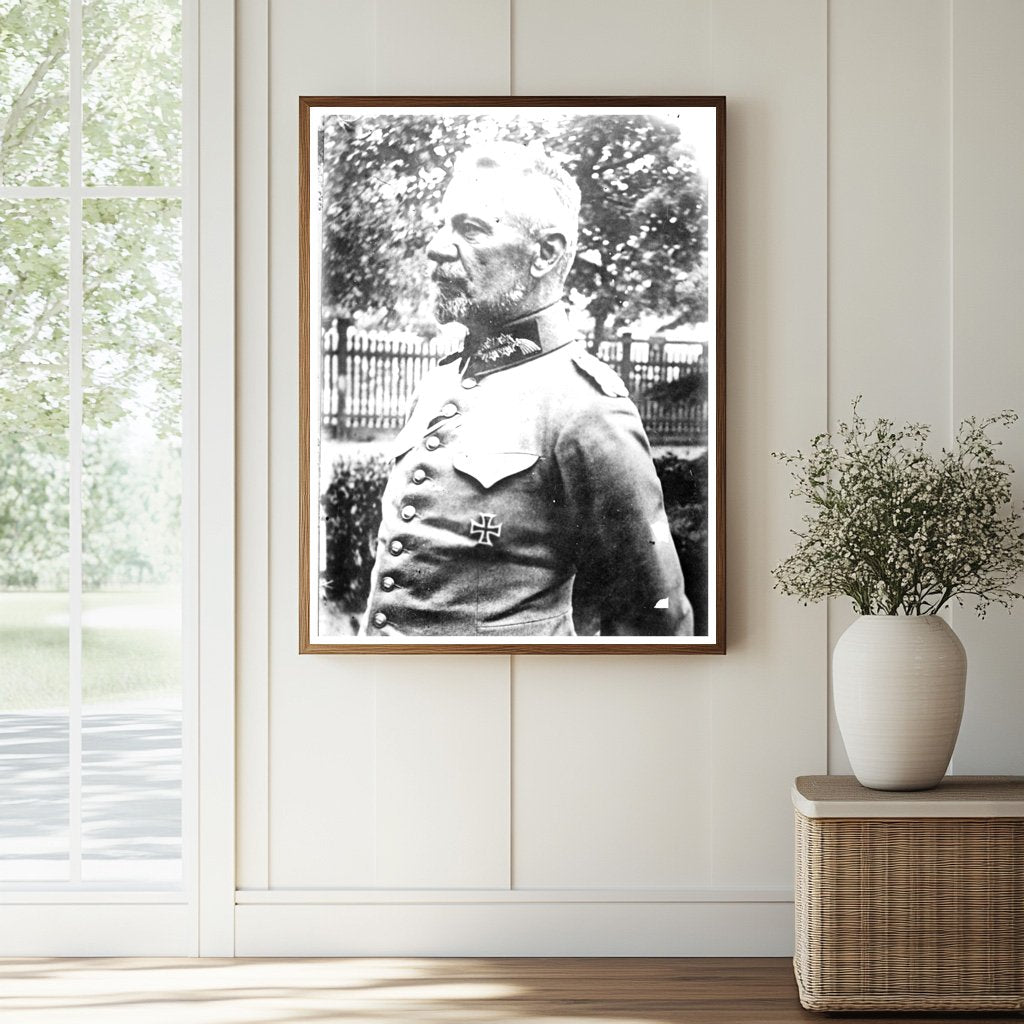 Historic Gen. von Gallwitz Print, Vintage Art